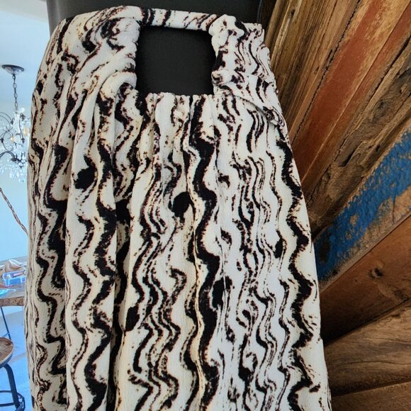 NWOT Nanushka Solice printed midi faux wrap viscose long skirt Sz S - Picture 6 of 11